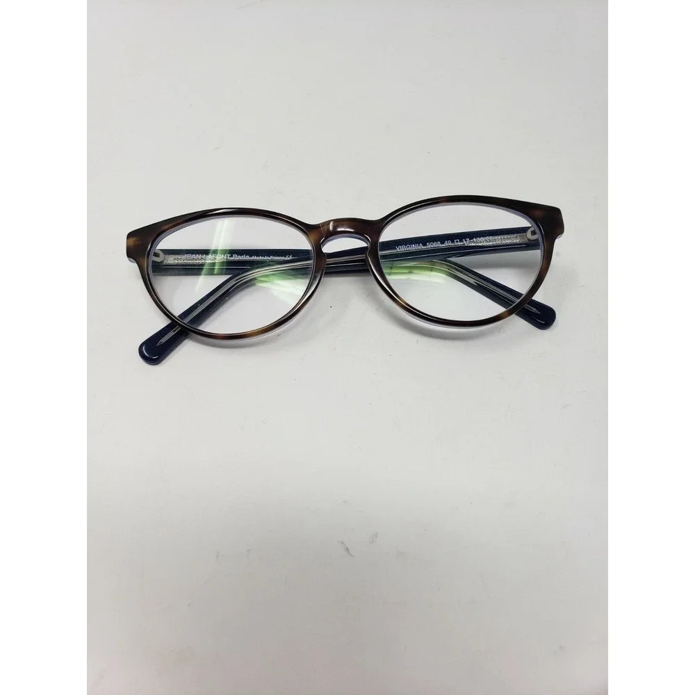 Jean Lafont Paris Virginia 5068 Cat Eye Turquoise Tortoise Eyeglasses France